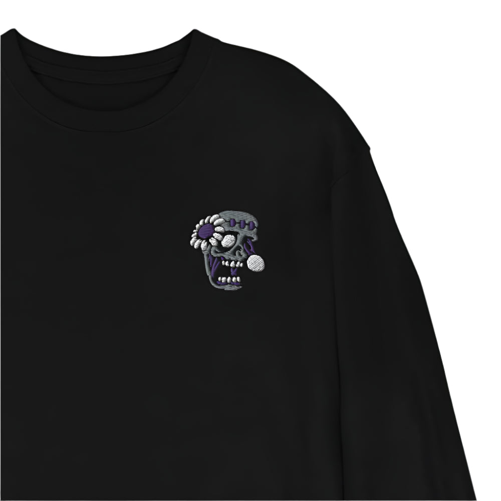 Flower Zombie Long Sleeve Shirt