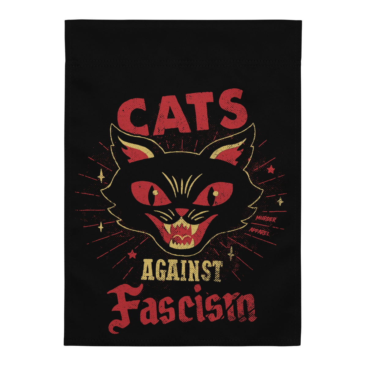Cats Against Fascism Flag