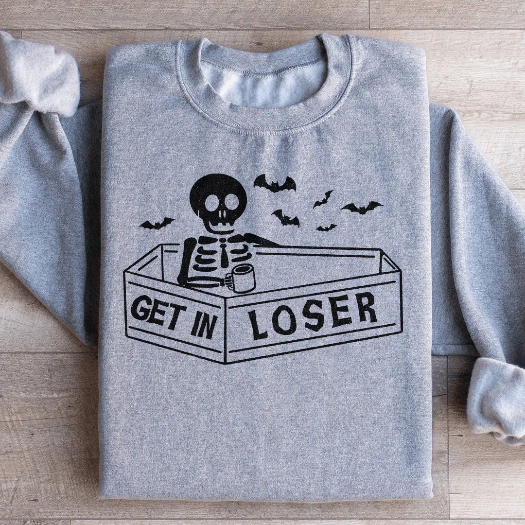 Get In Loser Halloween Sweatshirt