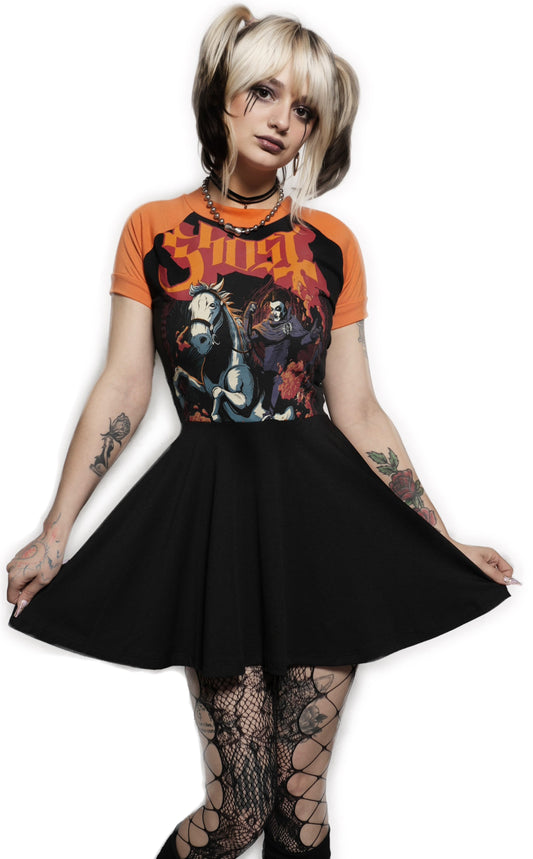 Ghost (Orange Sleeves) Baby Doll Dress