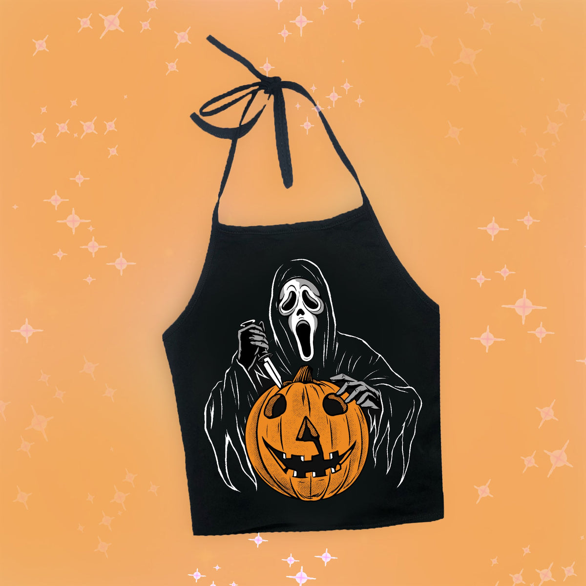 Ghostface (Pumpkin) Halter Top