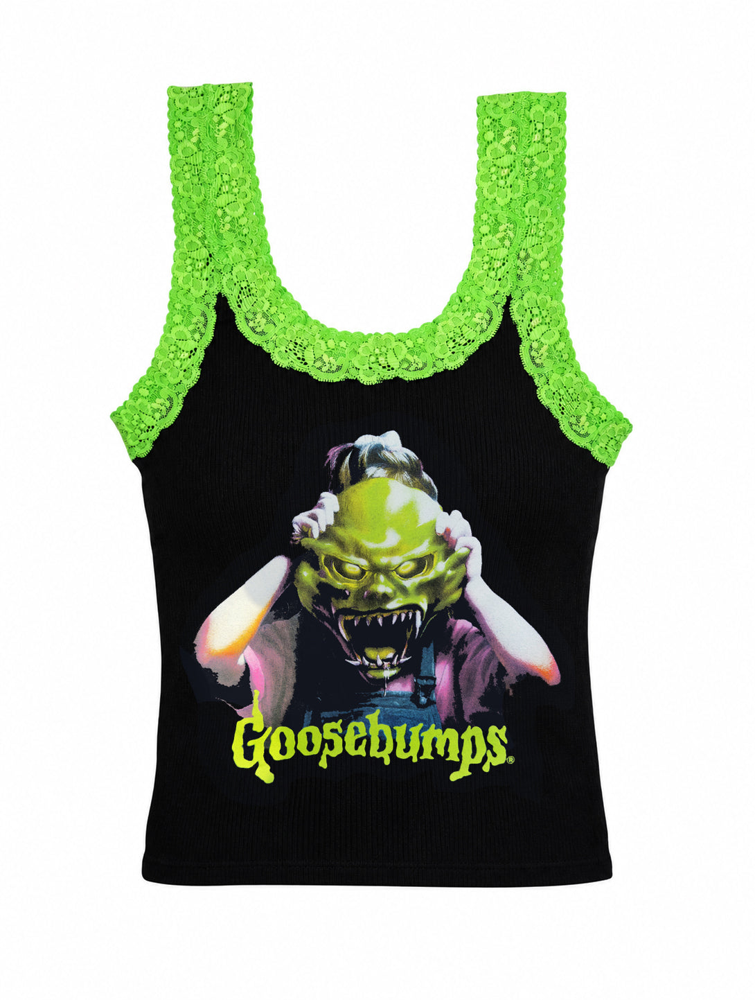 The Mask Lace Ribbed Tank