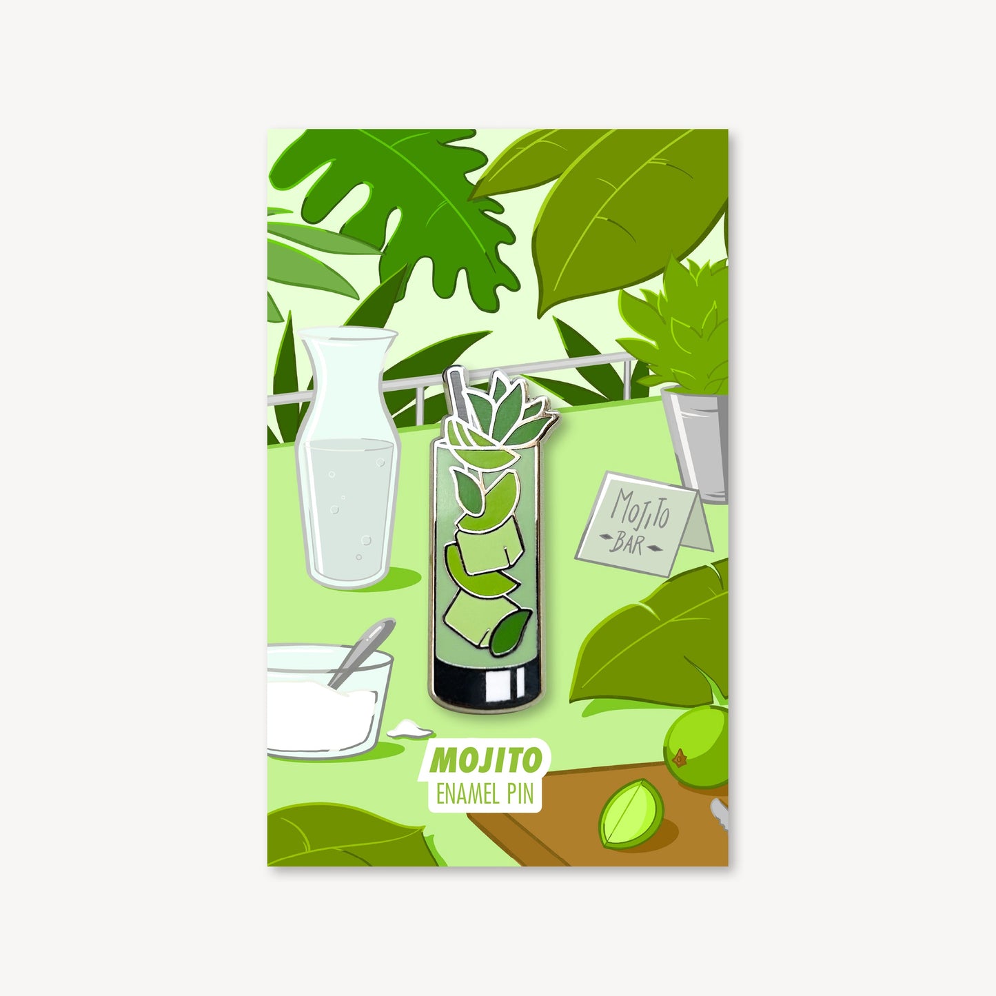 Mojito Cocktail Pin