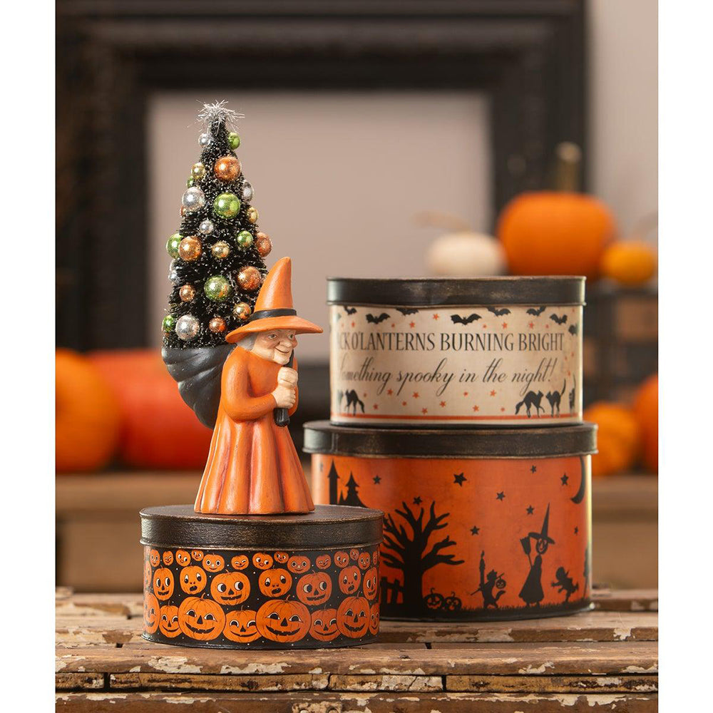 Halloween Vintage Tins Set/3 by Bethany Lowe Designs