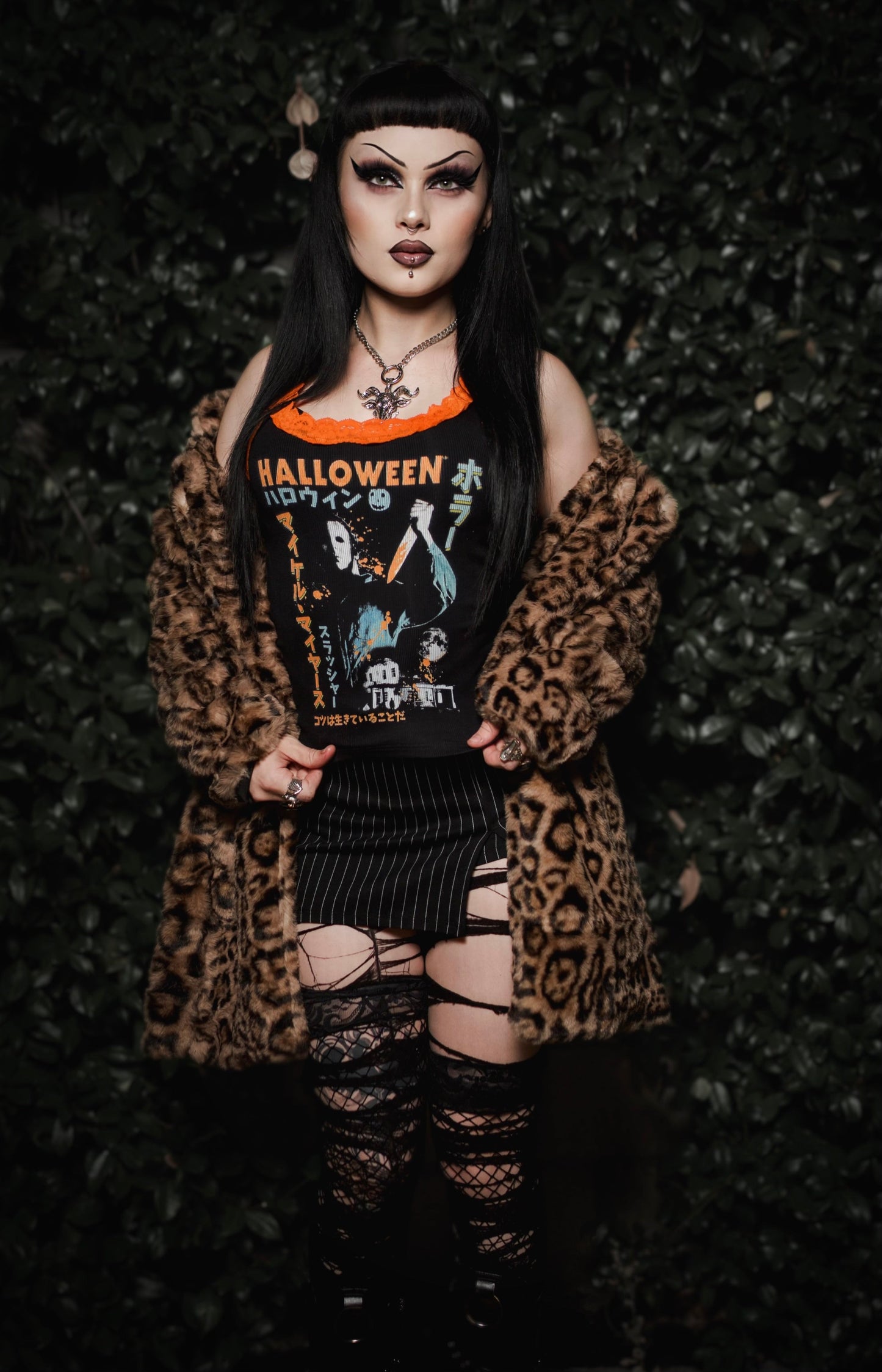 Halloween Lace Ribbed Tank (Limited edition)