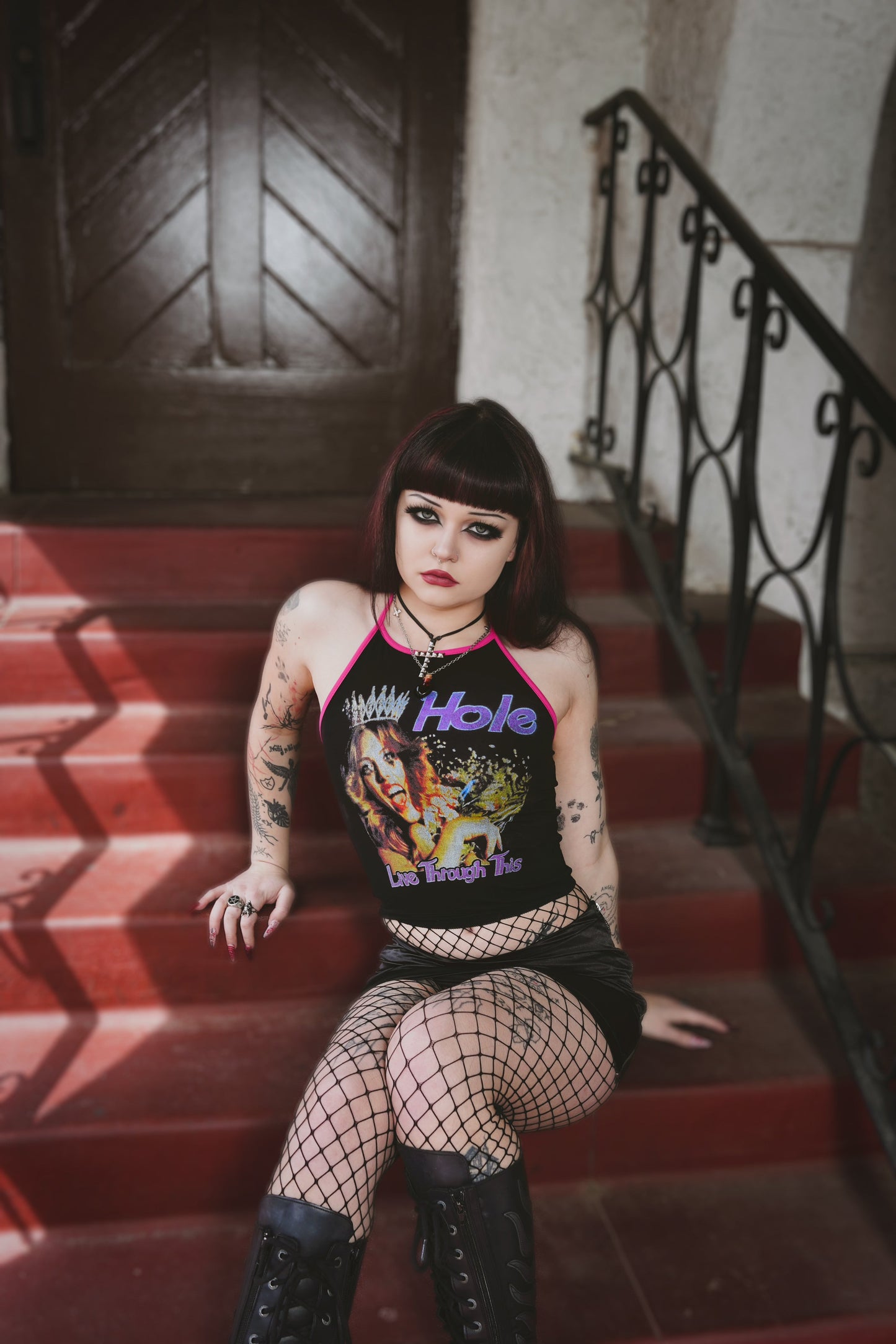 Hole (Live through this) Halter Top