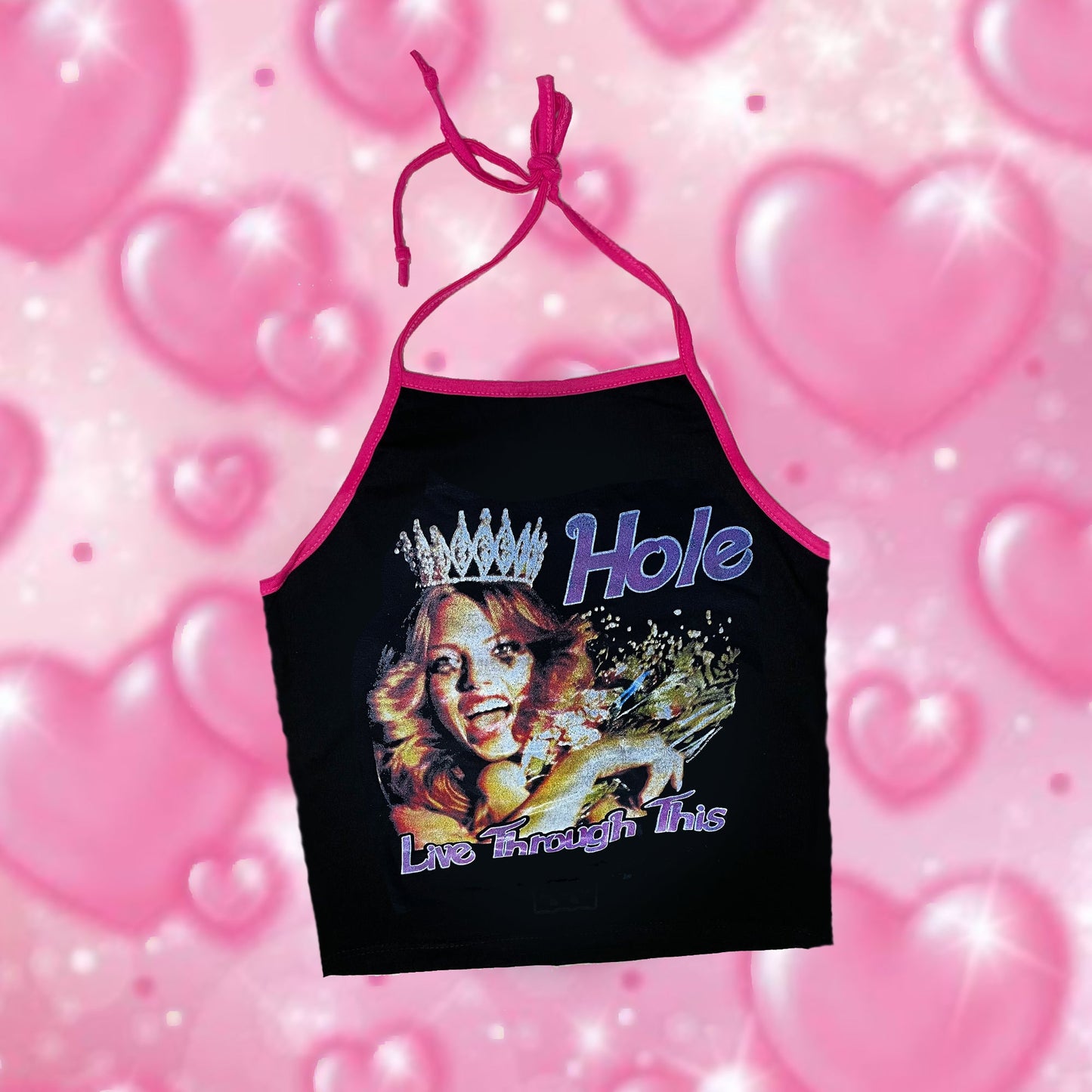 Hole (Live through this) Halter Top
