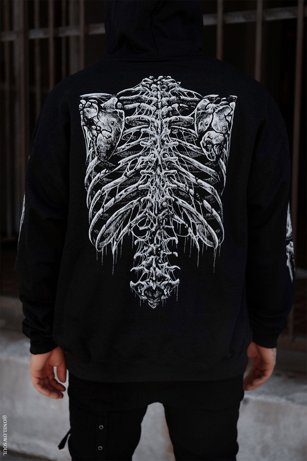 Bleeding Heart Skeleton Hoodie