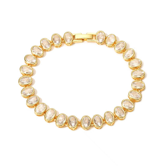 Oval Bezel Tennis Bracelet