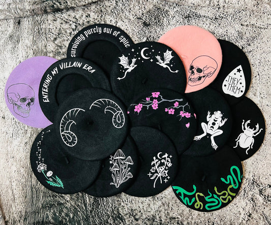 Vegan Beret - Dragons