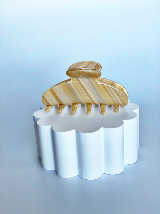 Vanilla Swirl Claw Clip