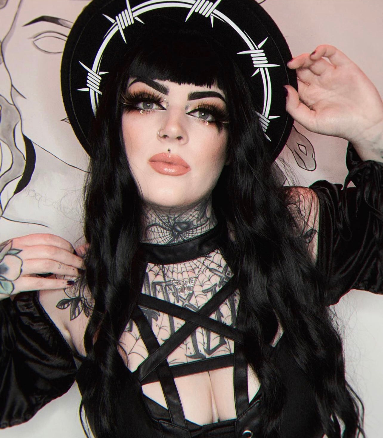 Vegan Felt Hat - Barbed Wire
