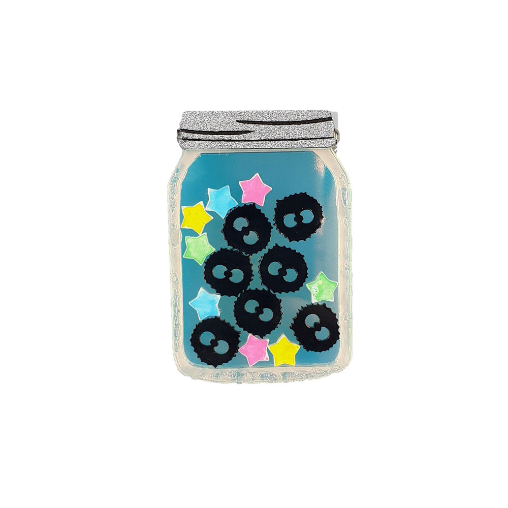 Jar Of Sprites Brooch by Cherryloco