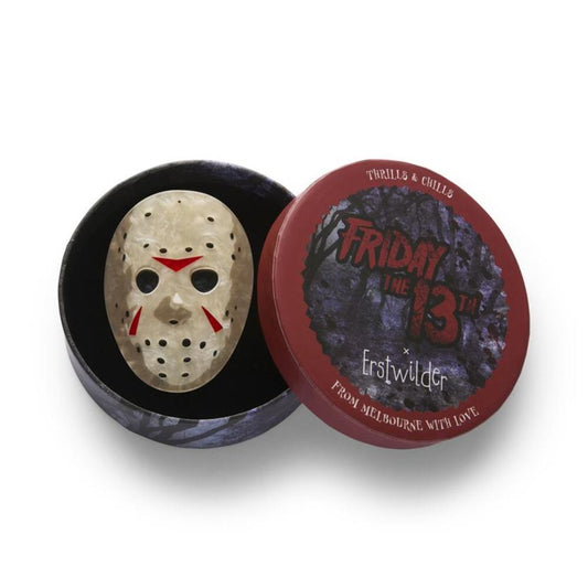 Jason Voorhees Mask Brooch by Erstwilder