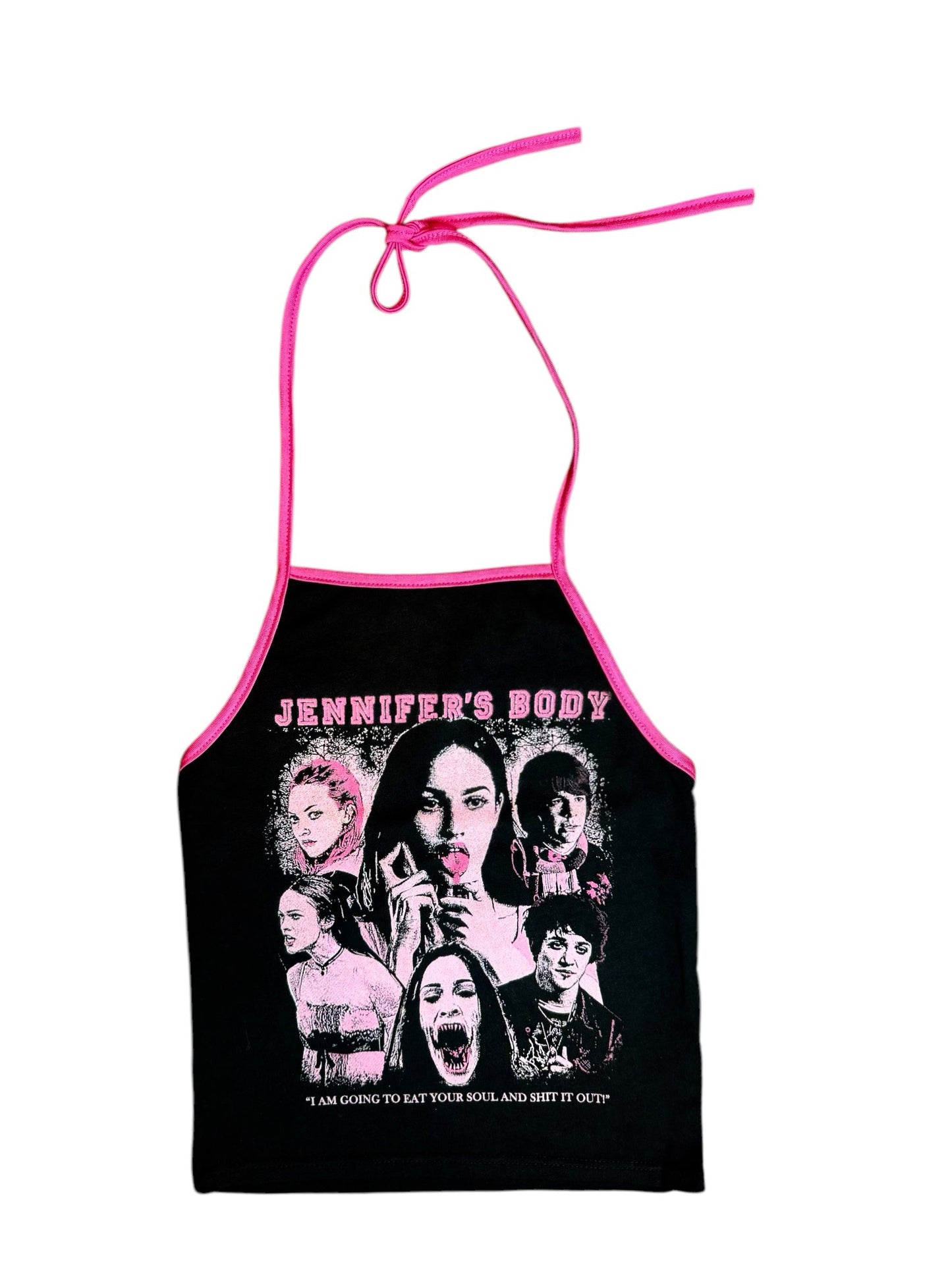 Jennifer's Body Halter Top (Eat your soul) (Pink)