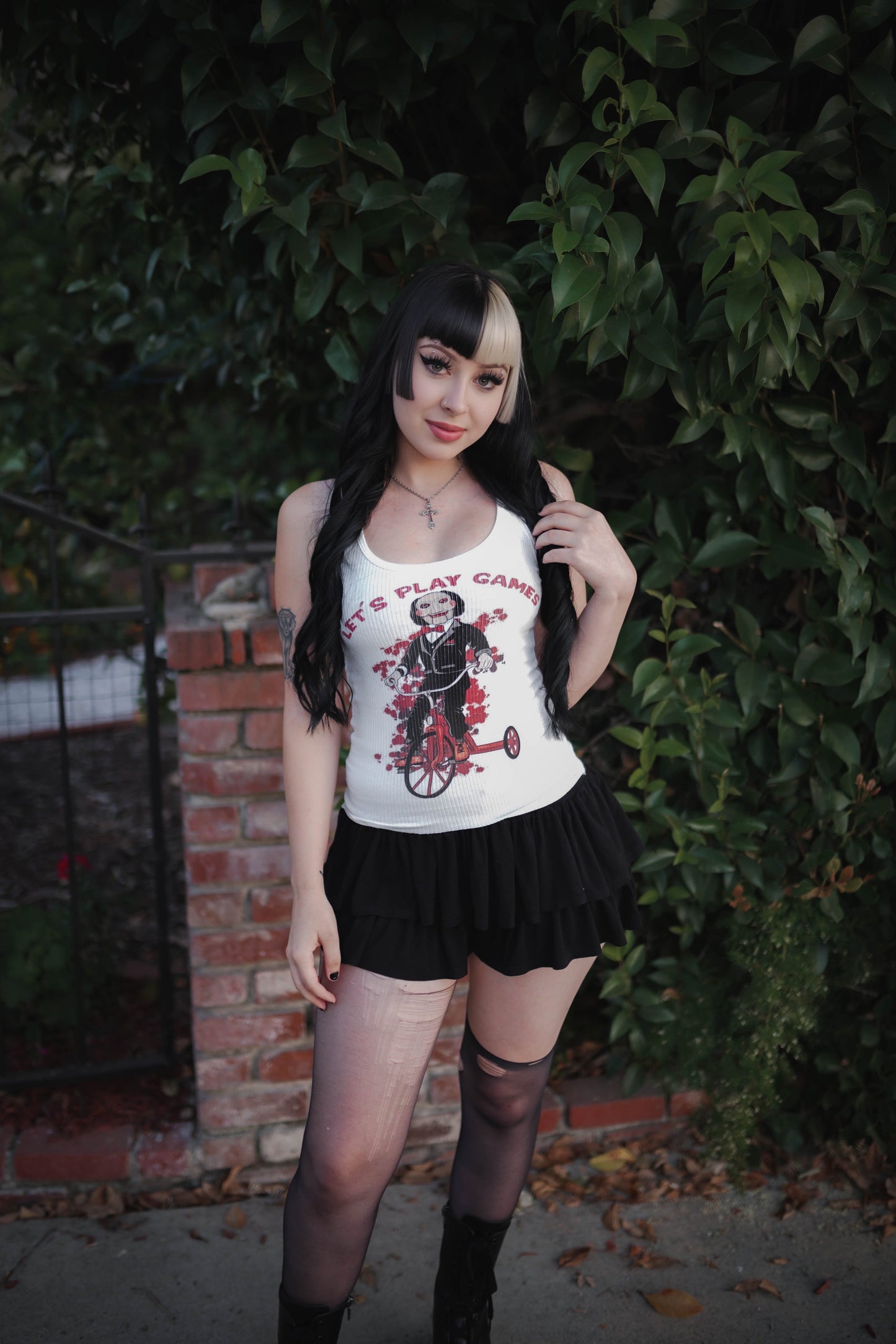 Let's Play Games Ribbed Tank Top
