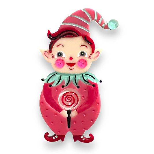PINK North Pole Apprentice Brooch Johanna Parker x Lipstick & Chrome
