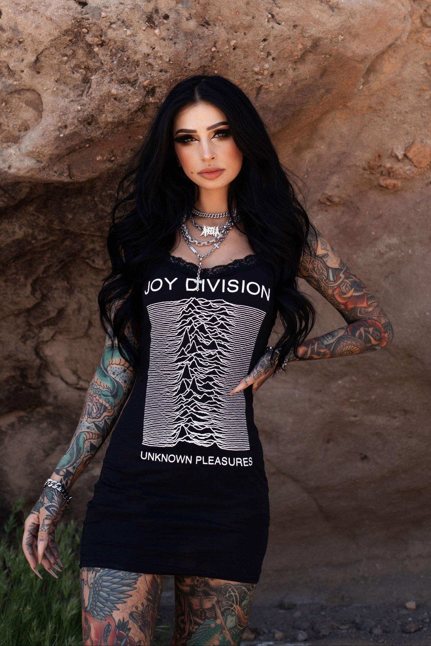 Joy Division Lace Strap Dress
