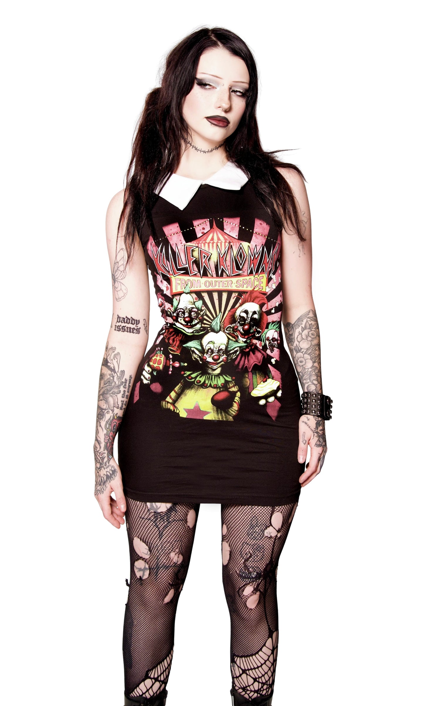 Killer Klowns From Outer Space Collar Dress
