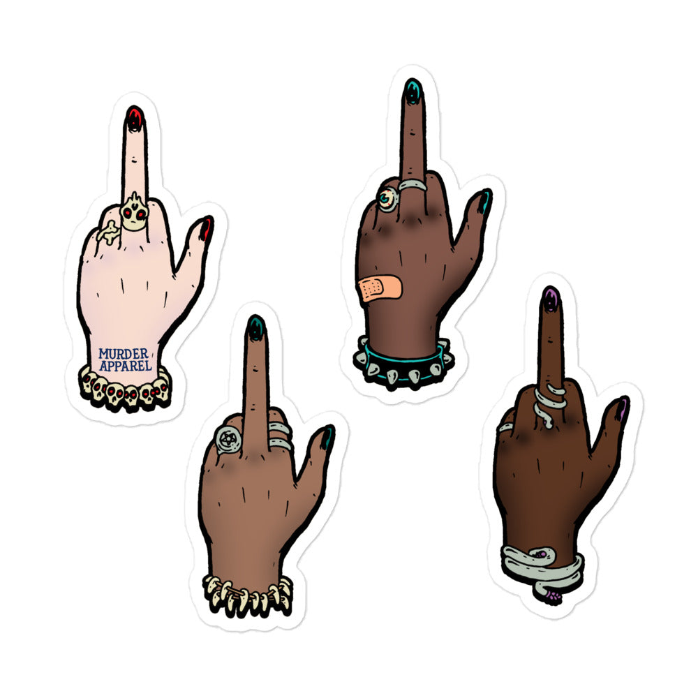Middle Finger Stickers