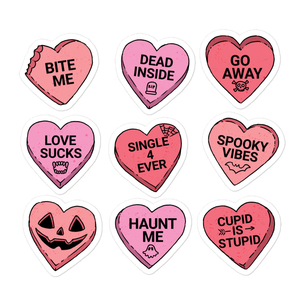 Candy Hearts Stickers