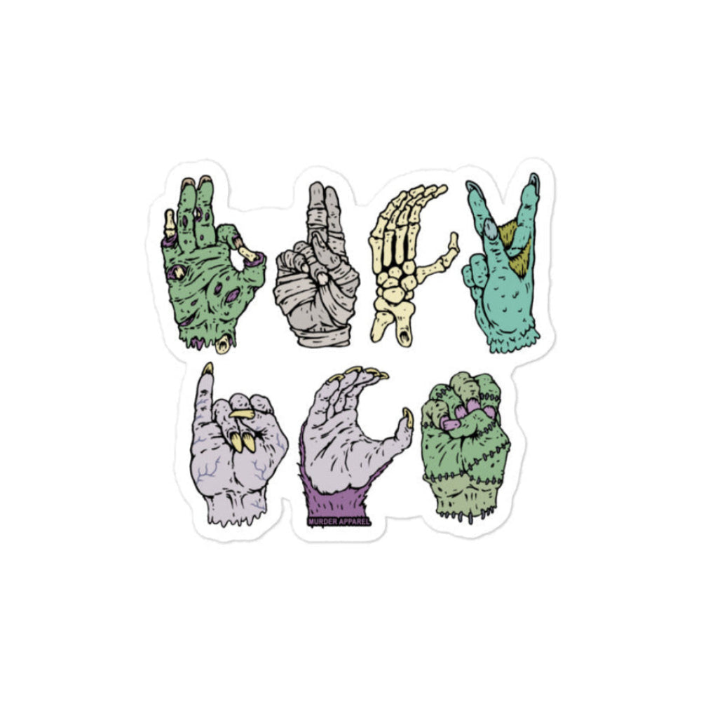 Fuck ICE ASL Sticker