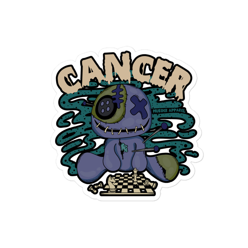 Cancer Voodoo Doll Sticker