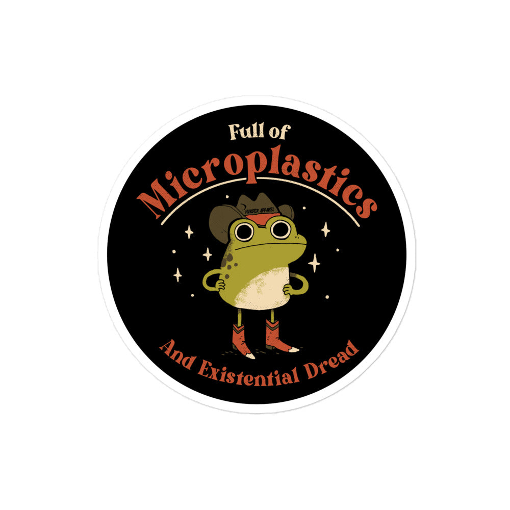 Microplastics & Existential Dread Sticker