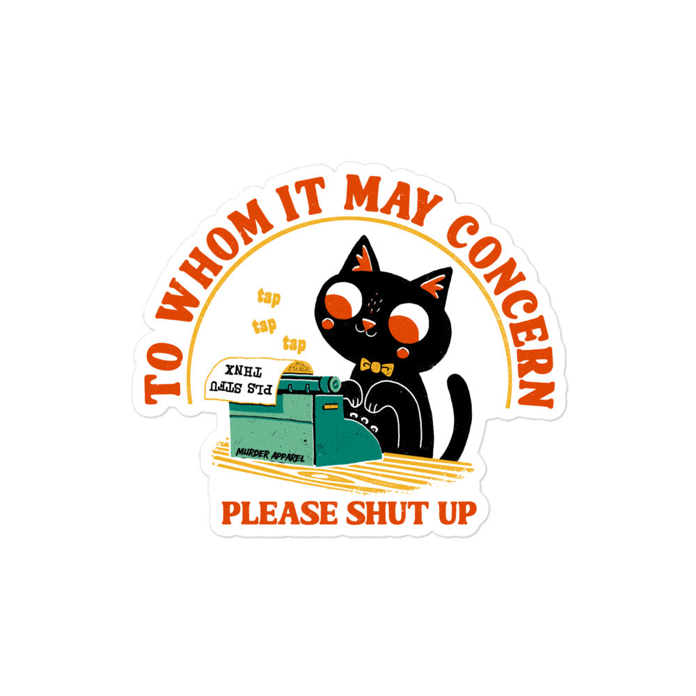 Please STFU Sticker