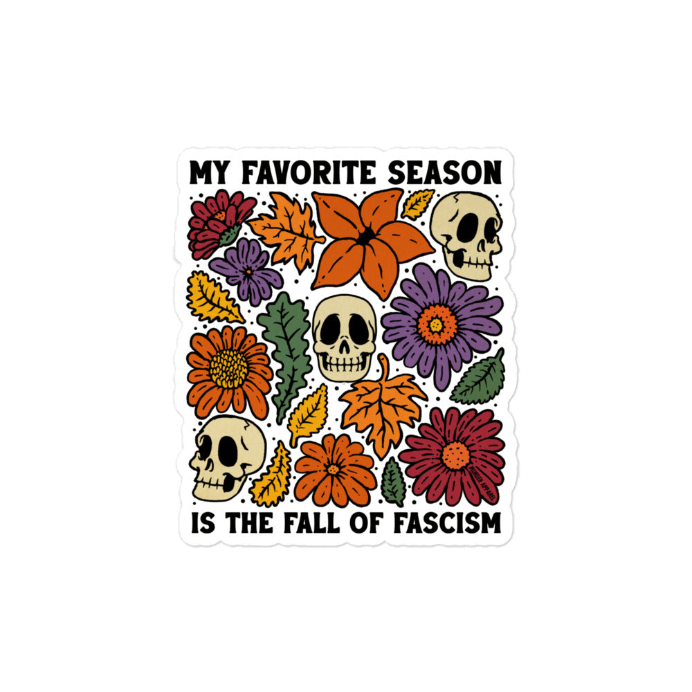 Fall Of Fascism Sticker