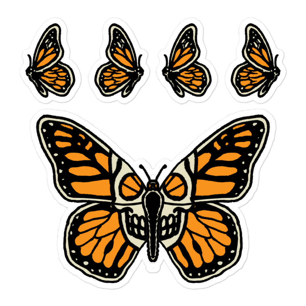 Orange Monarch Sticker Sheet