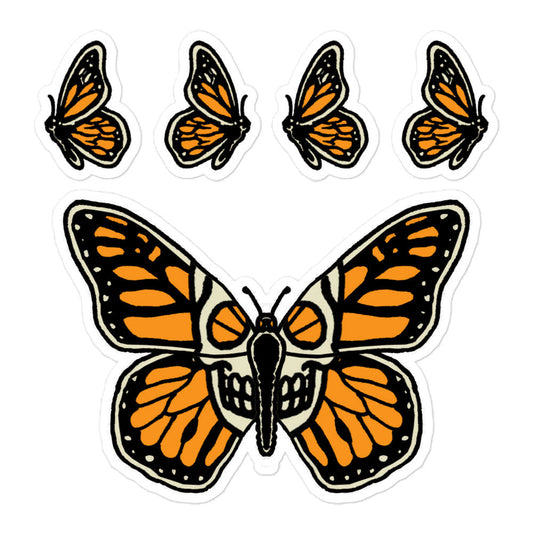 Orange Monarch Sticker Sheet