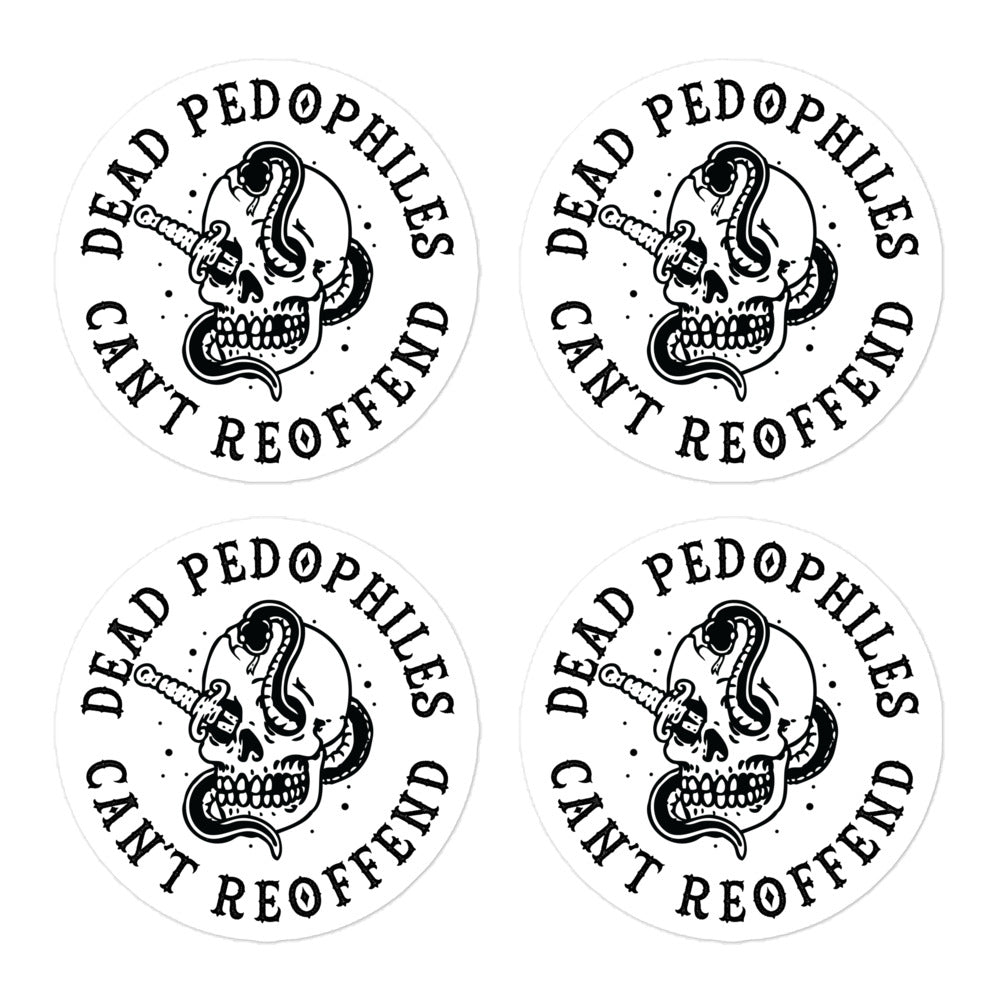 Dead Pedophiles Stickers