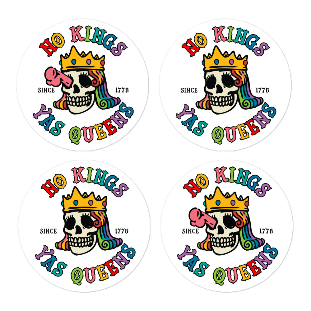 No Kings Yas Queens Stickers