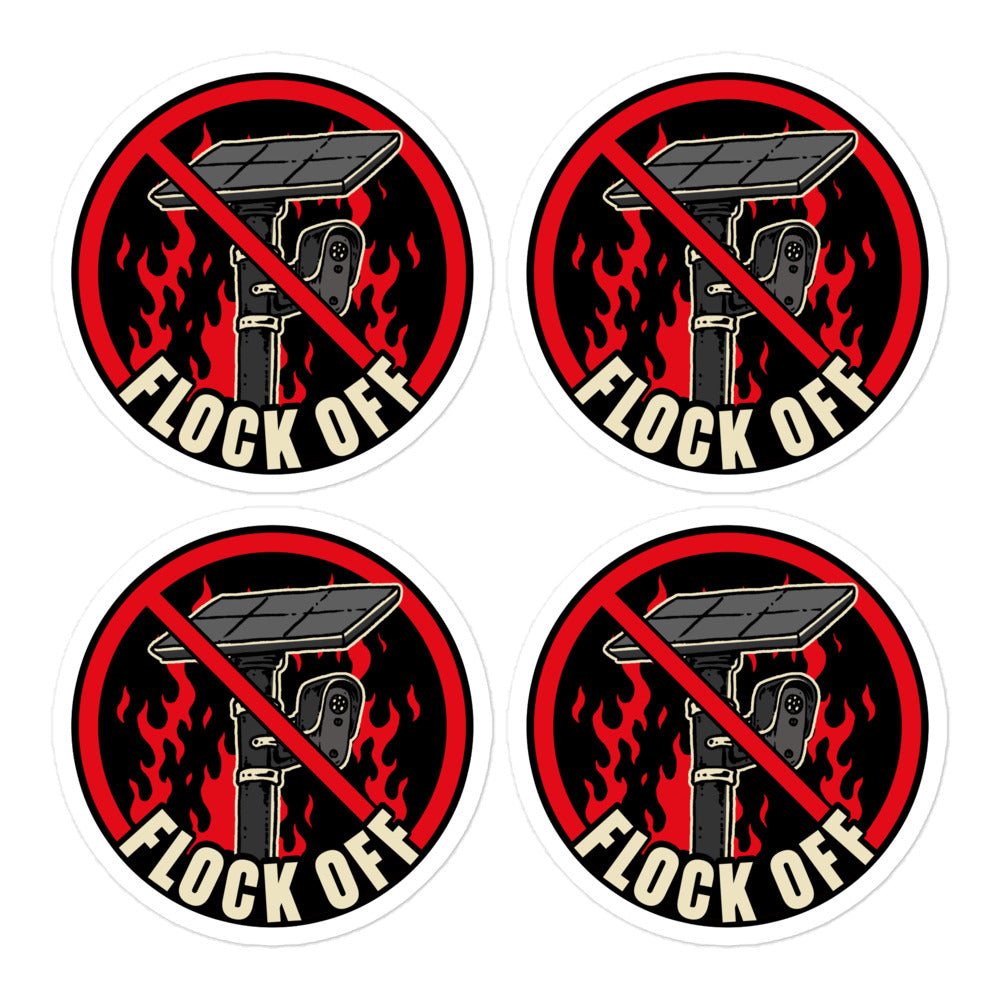 Flock Off Stickers
