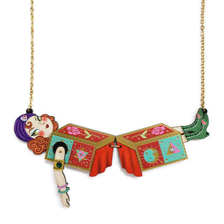 Sawing in Half Illusion Necklace by Laliblue