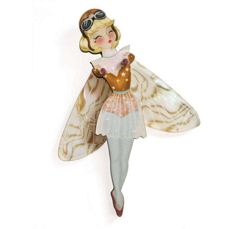 Butterfly Woman Halloween Brooch by Laliblue | PRE-ORDER SHIPS IN 2-3 WEEKS