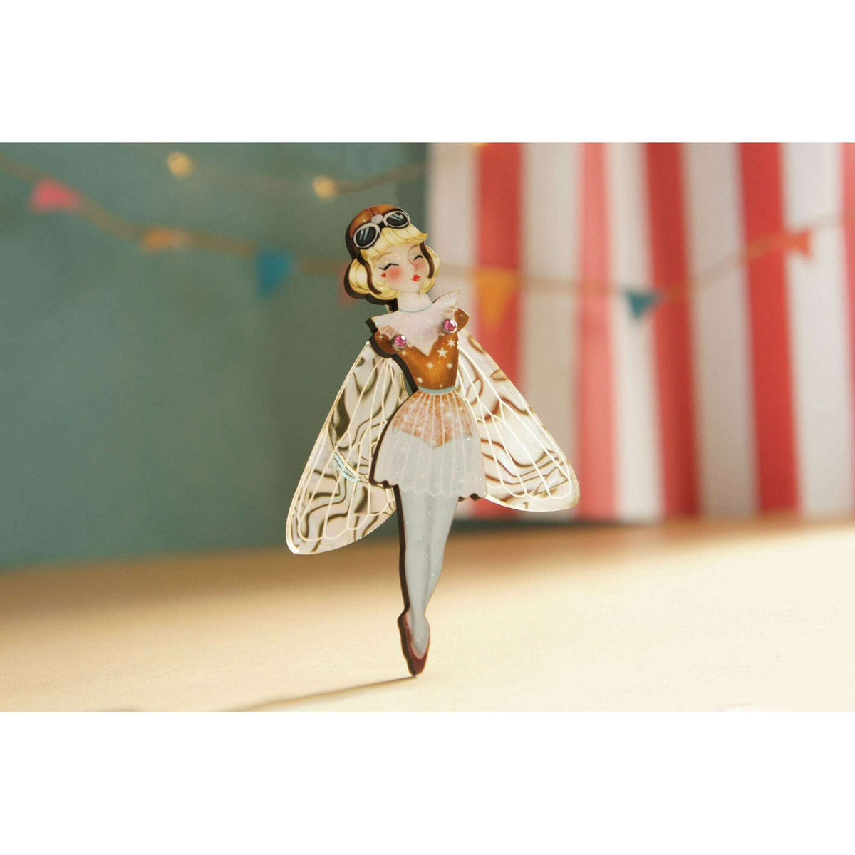 Butterfly Woman Halloween Brooch by Laliblue | PRE-ORDER SHIPS IN 2-3 WEEKS