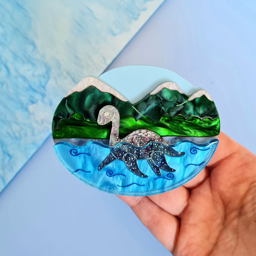 Loch Ness Monster Brooch by Cherryloco