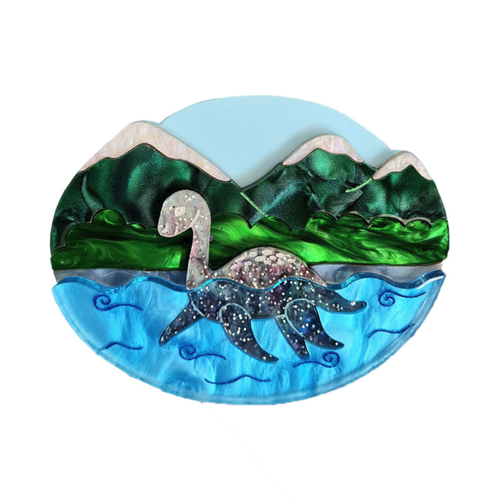 Loch Ness Monster Brooch by Cherryloco