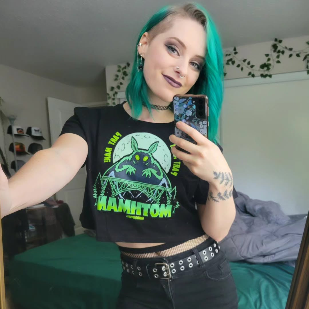 Mothman Retro Crop Top