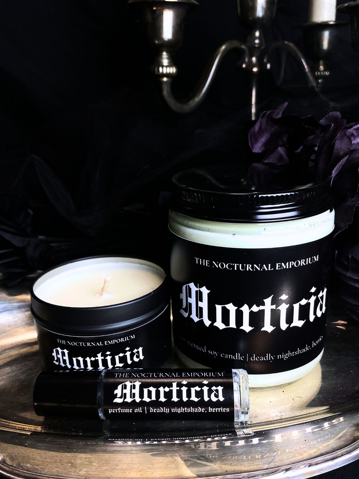 Morticia Jar Candle