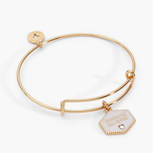 Mother of the Bride Mother of Pearl Charm Bangle