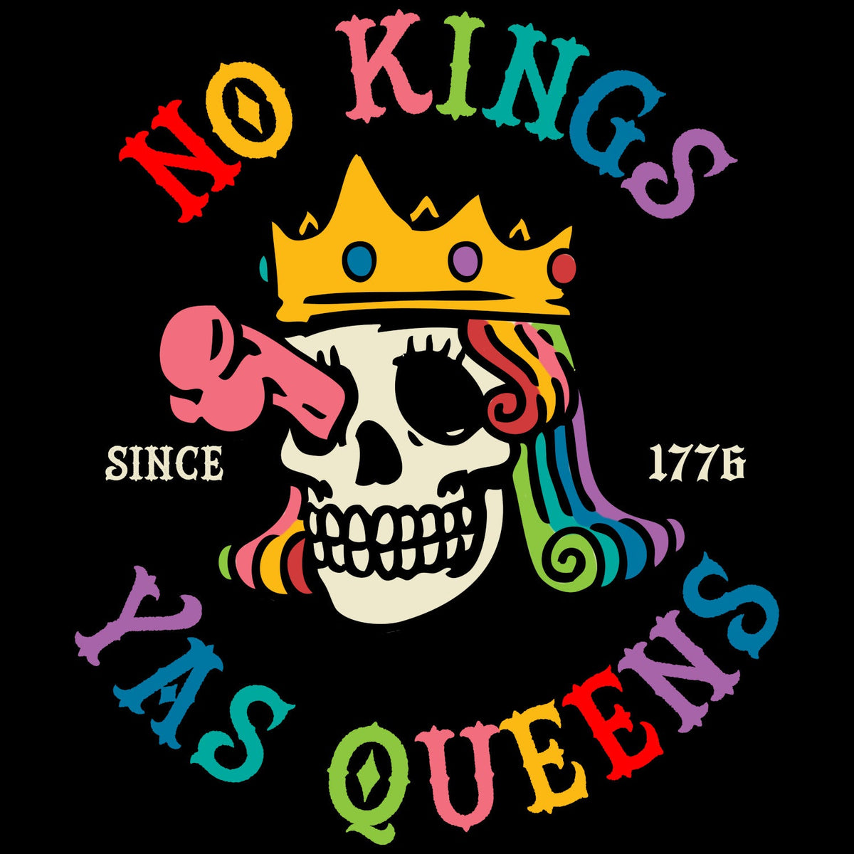No Kings Yas Queens T-shirt