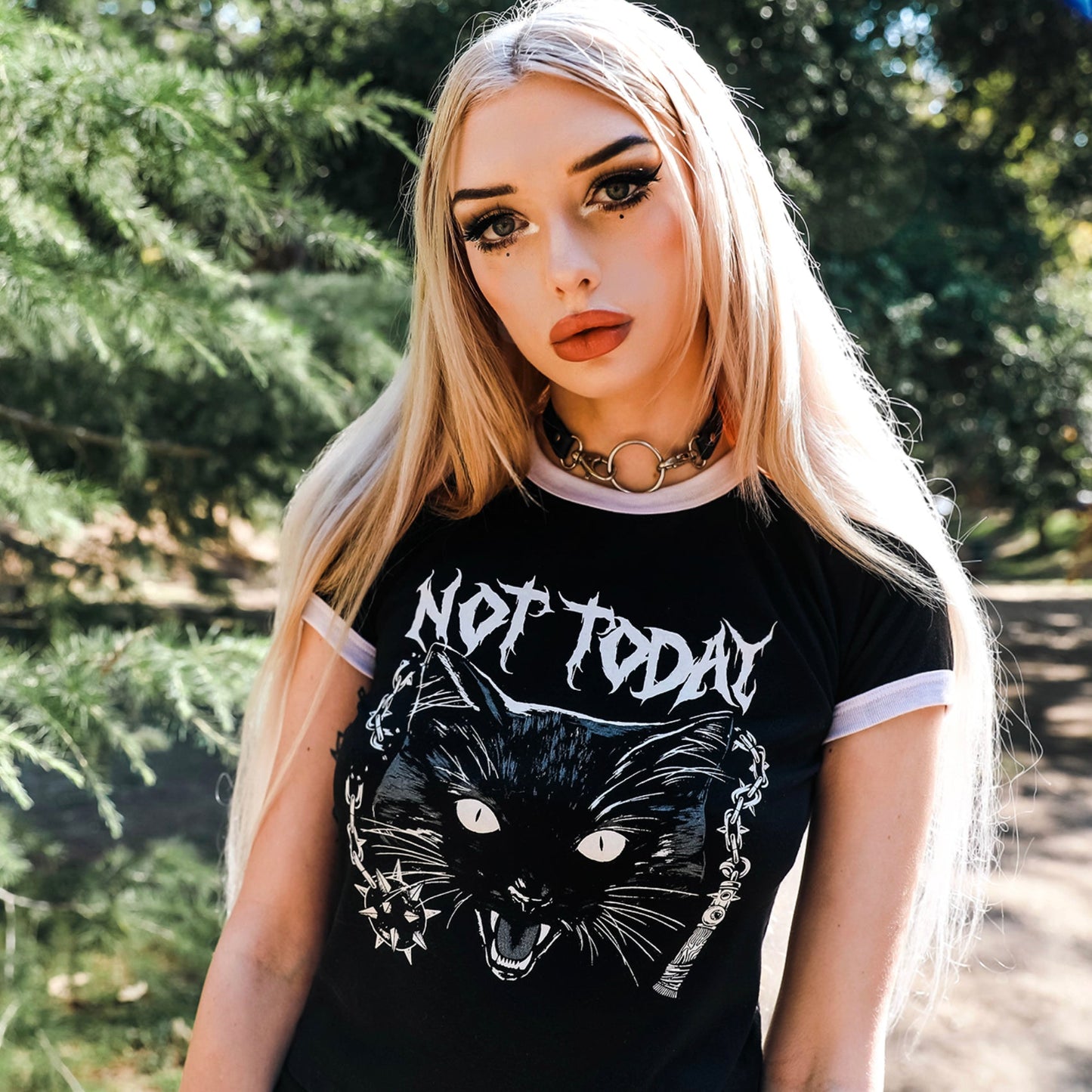 Not Today Ringer Tee