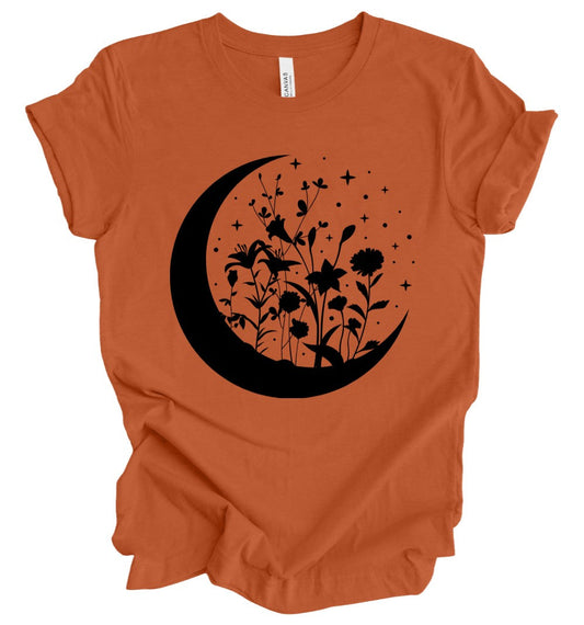Floral Moon - PUMPKIN - T-Shirt