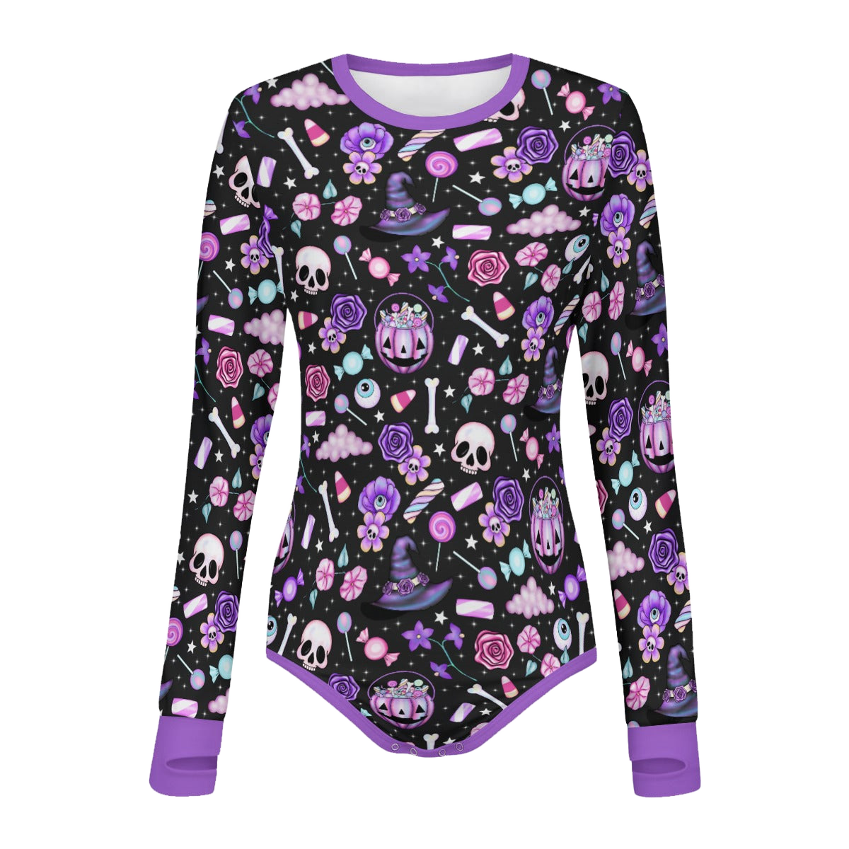 Witchy Treats Long Sleeve CuddleSuit