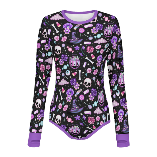 Witchy Treats Long Sleeve CuddleSuit