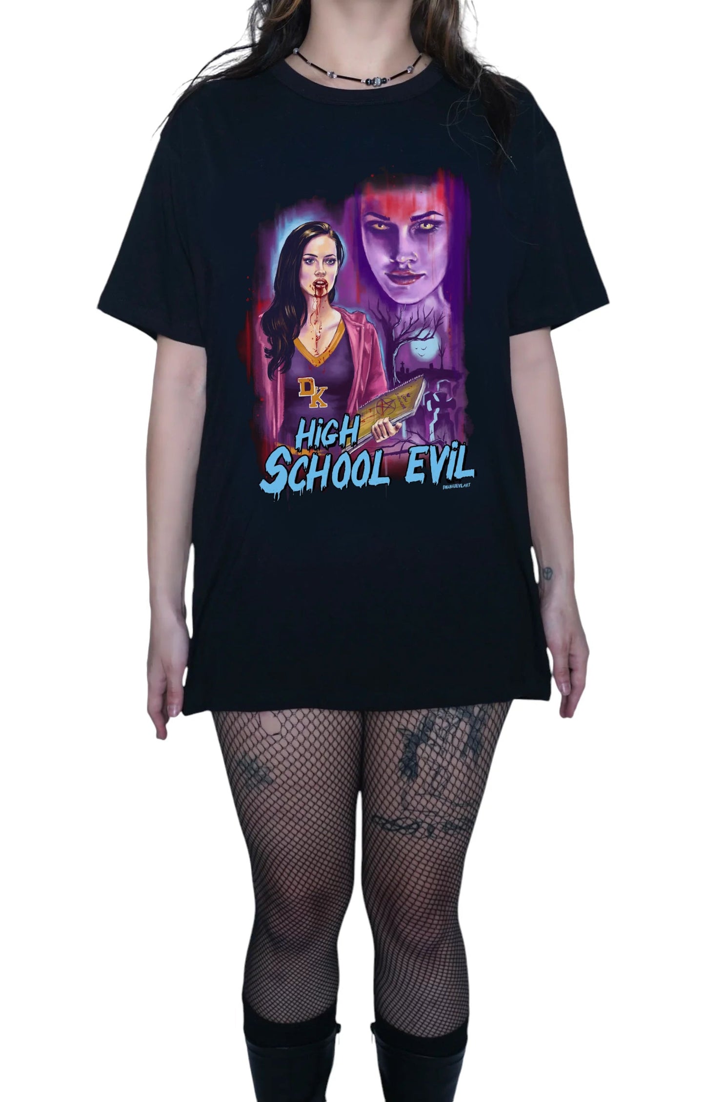 Women's Oversized Jennifer's Body T-Shirt (High School Evil)