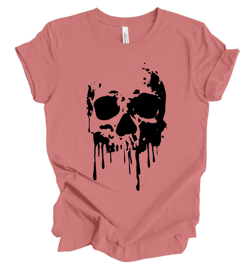 Dripping Skull - DUSTY ROSE - T-Shirt